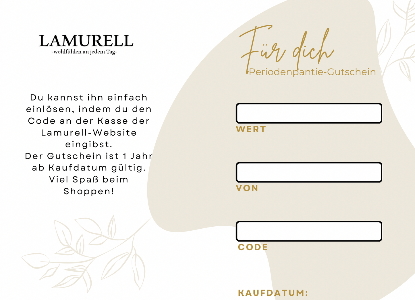 Geschenkgutschein